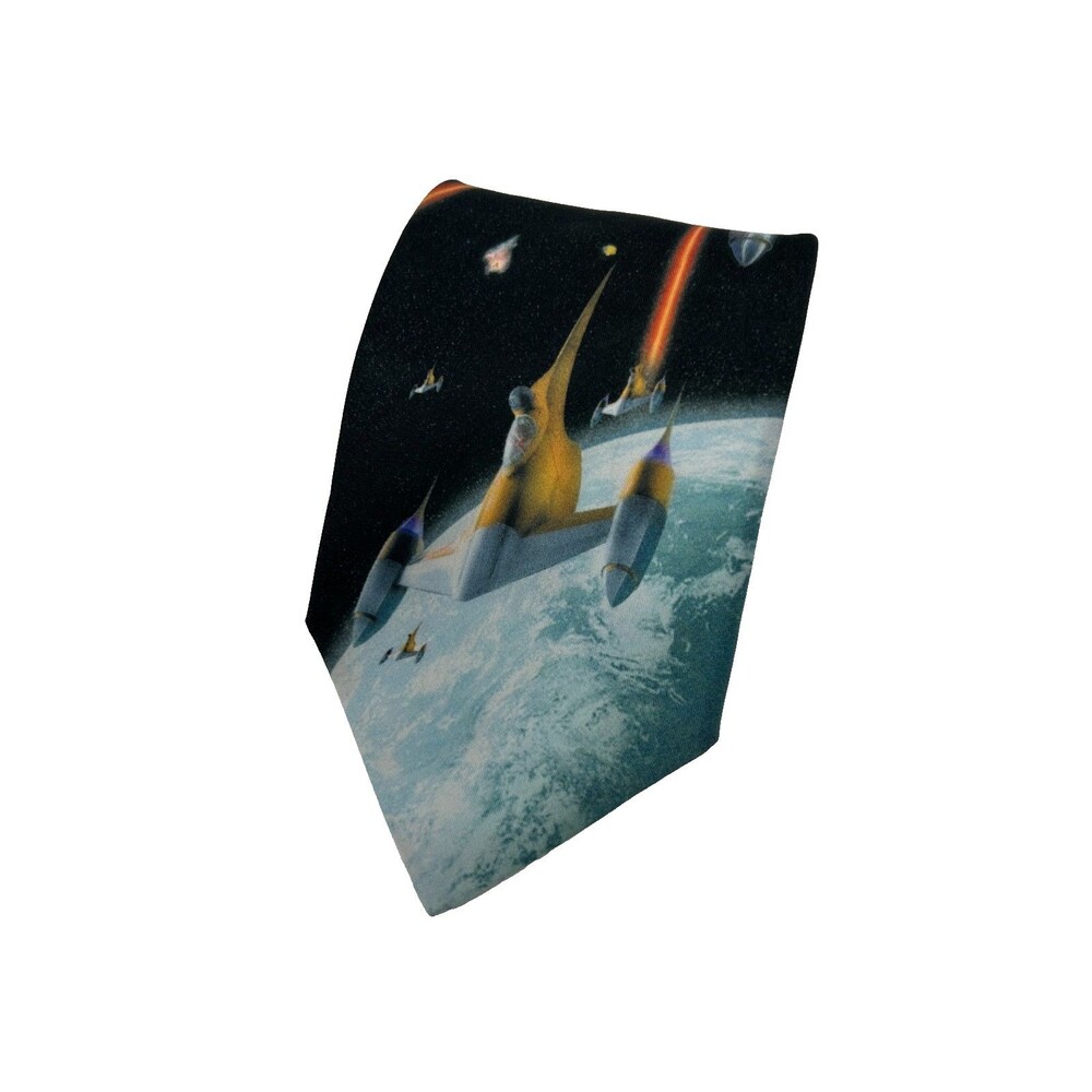 Star Wars Space Battle Tie – Naboo Starfighter Scene- 55.75 x 3.75 - Picture 2 of 6